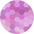 thumbnail image 1 of Ahgly Company Machine Washable Indoor Round Transitional Violet Purple Area Rugs, 8' Round, 1 of 7