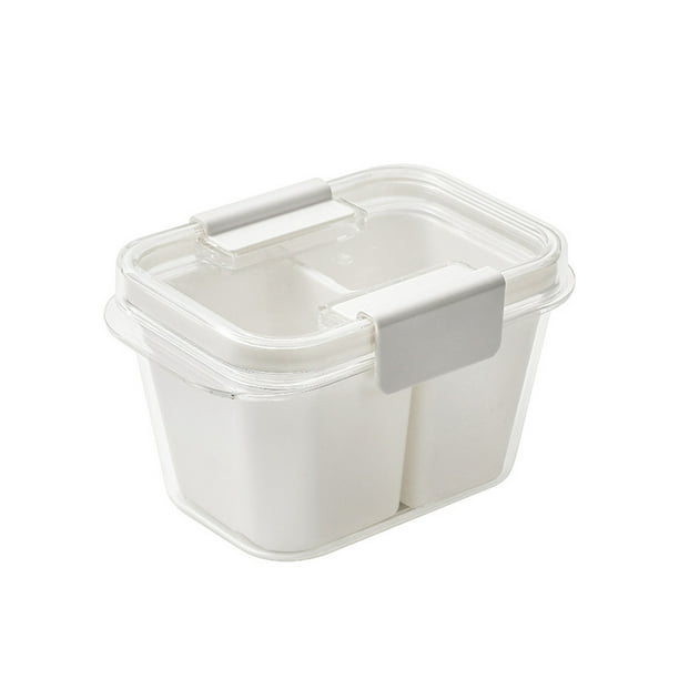 Fiudx Caja Bento de Frutas, Contenedor Portátil para Refrigerios, Bandeja Dividida Versátil, Soporte para Refrigerios Fácil de Limpiar, Ideal para Picnics, Idea de Regalo Práctica, Material Apto para