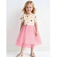 thumbnail image 3 of Vestido FreeLu con apliques de dibujos animados para niñas, algodón, verano, 5T, 3 of 7