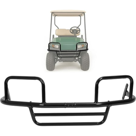 KOJEM Front Brush Guard Compatible with 1996-Up EZGO ST350 Powder Coated Steel Black Replacement for 74265G02P Golf Cart