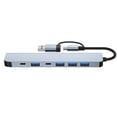 thumbnail image 2 of Hub USB C 3.0, 7 en 2 Adaptador multipuerto Tipo C Hub con USB 3.0/100W PD Charging Concentrador Hub USB C para MacBook Air/Pro iPad Chromebook Lenovo Huawei Surface ShuxiuWang  9024715254016, 2 of 4