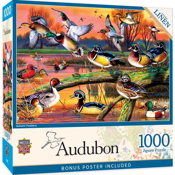 MasterPieces 1000 Piece Jigsaw Puzzle for Adults - Autumn Feathers - 19.25"x26.75"