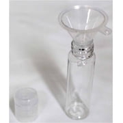BIN BUDDY 12 Piece Tube Containers w/ Funnel | 12ml Capacity | Clear Plastic | Multi-purpose Storage | Spill-Free Filling | Ideal for Lab & Artwork
