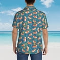 thumbnail image 6 of Daiia Corgi with Flowers Hawaiian Shirt for Men Gentle Cotton Regular Short Sleeve Casual-Medium, 6 of 9