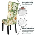 thumbnail image 5 of Floral Dining Chair Slipcovers Chair Protectors Seat Covers For Dining Room Hotel Kitchen Flowers Plants, 5 of 8