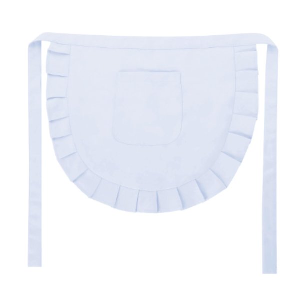 Delantal de cintura suave para niñas, accesorio para fiesta de Halloween, disfraz de cosplay Blanco
