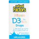thumbnail image 1 of Gotas de vitamina D3 Natural Factors 400 UI (10 mcg) para niños, 15 ml, 1 of 9