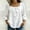 371#White, variant on 2026 Summer Cotton Linen Shirt for Women Square Neck Tie Front Bow 3/4 Sleeve Casual Blouse Tops White 2XL