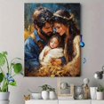 thumbnail image 4 of Qisvanset Framed Canvas Wall Art 12x16 Inch Jesus Nativity Biblical Holiday Advent Wall Art Decor, 4 of 5