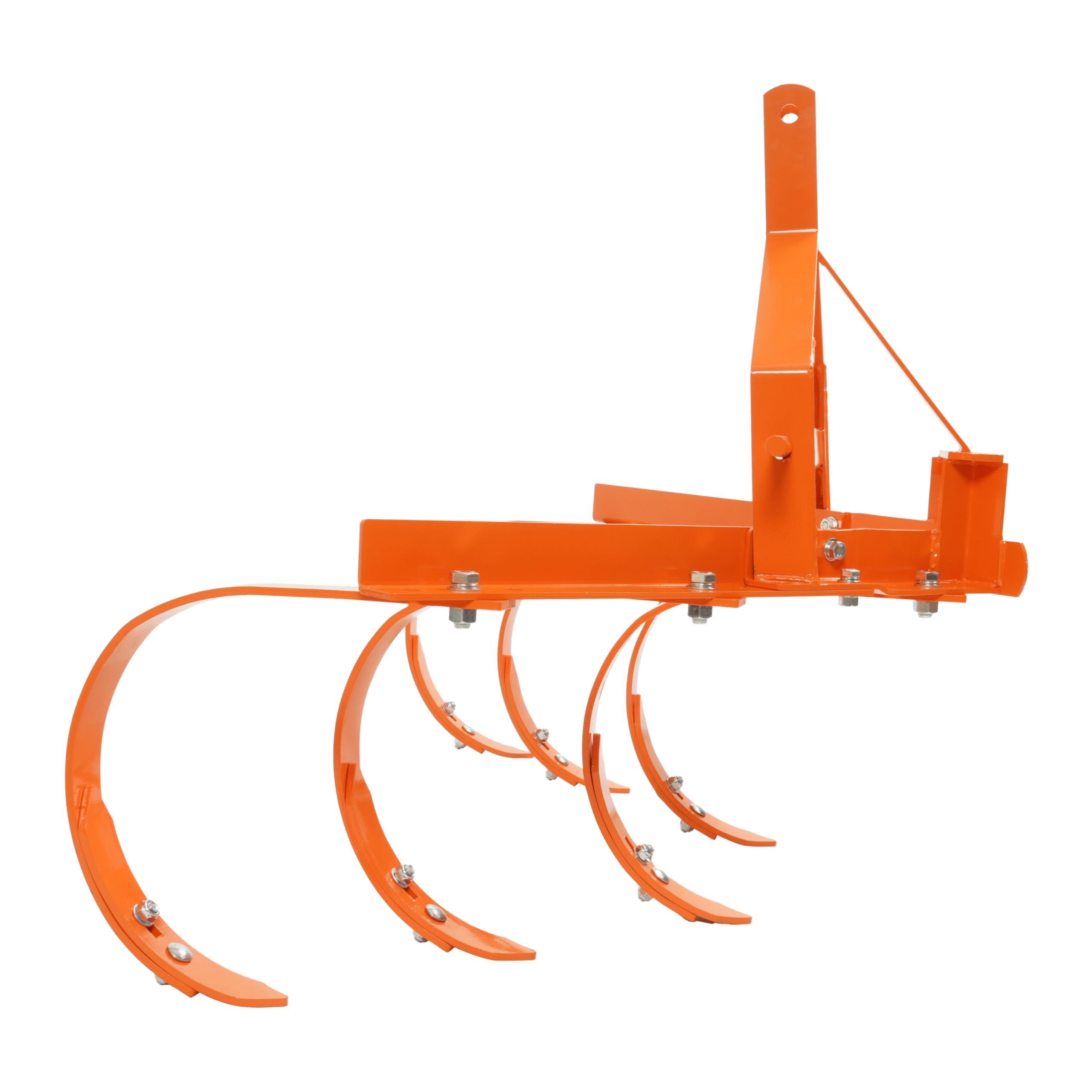 KOJEM 3 Point Cultivator 25-35 HP with 6 Spring Steel Shanks Heavy Duty Tractor Cultivator Steel Powder Coated