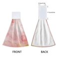 thumbnail image 3 of Dailycode Kitchen Wash Cloths with Hanging Loops Absorbent Absorbent Quick Drying Hand Towels, 2 Pack, Abstract Pink Gold Watercolor, 3 of 7