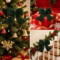 thumbnail image 6 of Ynsdnzl Velvet Christmas Bow 23CM, Red or Green, Full Three‑Dimensional Shape, Tree Topper, Wreath, Gift Box, Door, Party, Holiday Decor, 6 of 6