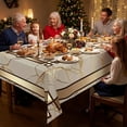 thumbnail image 3 of Waterproof Marble-Pattern Tablecloth, Rectangular Dining Table Cover, Suitable for Home Kitchens, Dining Rooms, Parties, Outdoor Picnics, and Other Occasions, 3 of 9