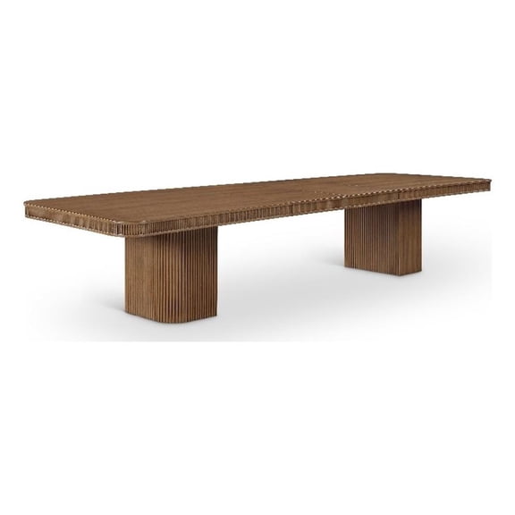 Meridian Furniture Mohari 112" - 160" Brown Solid Wood And Veneer Dining Table