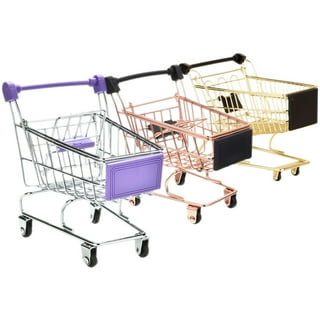 MAGICLULU 8 Pcs Mini Grocery Random Things Mini Stuff Tiny Things Mini  Brands Series 4 Small Shopping Cart My Cart Items Mini Rolling Cart Small