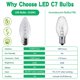 thumbnail image 5 of Bombillas LED de repuesto AJONIAM C7 para Navidad, 100 unidades, 5 of 7