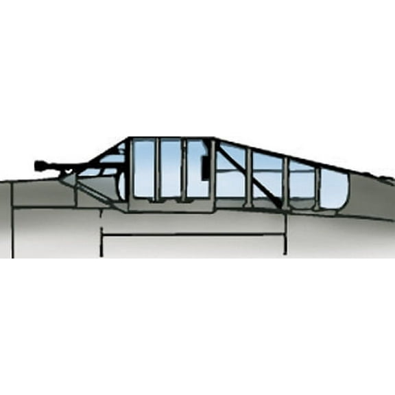 Brewster F2A Buffalo Vacuform Canopy for Airfix, Matchbox (1/72 model kit accessory)