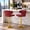 Red+Gold*2, variant on JUFU Bar Stools Set of 2, Extra Large Adjustable Swivel Bar Stools with Wide Seat & High Back, PU Leather Counter Height Bar Chairs with Footrest for Kitchen Island