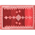 thumbnail image 1 of Ahgly Company Indoor Rectangle Abstract Red Contemporary Area Rugs, 7' x 9', 1 of 4