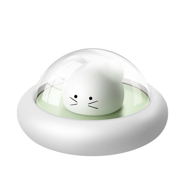 Pequeña Luz Nocturna Para Guardería, Carga USB, 3 Niveles, Temporizador De Protección Ocular Regulable, Mini Lámpara De Mesita De Noche Con Ratón De Dibujos Animados