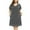 Grey, variant on Baywell Plus Size House Dress for Women Button Front Housecoat with Pockets Short Sleeve Nightgwon Sleepwear Oversized Loose Casual Night Shirt Plus Size Short Robe, XL-4XL