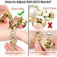 thumbnail image 6 of REQO Bling Bands Compatible With Apple Watch Band Series 11 10 9 8 7 6 5 4 3 2 1 38mm 40mm 42mm 44mm 45mm 46mm Diamond Jewelry Metal O-Shape Elegant iwatch Bands For Women, 6 of 7