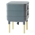 thumbnail image 2 of FCMP Outdoor Essential Living 6 Gallon Worm Composter Bin w/ Garden Trays, Gray, 2 of 9
