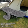 thumbnail image 6 of Folding Bed for Adults with Mattress, Portable Camping Cot with 6 Adjustable Backrests, Heavy Duty Foldable Guest Bed, Gray, 6 of 8