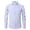 Light Blue, variant on Men's Dress Shirts Button Down Shirts Long Sleeve Solid Color with Turndown Collar White