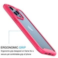 thumbnail image 6 of For iphone 14 Phone Case, Ebizware Heavy Duty Shockproof Clear Back Case [Military Grade Drop Tested] Dual Layer Full Body Protective Cover for Apple iphone 14 - Pink, 6 of 8