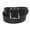 Black, variant on Size 34 Mens Leather Garrison Belt with Hidden Elastic, Black