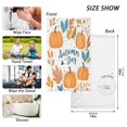 thumbnail image 6 of Yayeee 100% Cotton Hand Towels for Bathroom 16" x 28" Soft Absorbent Kitchen Towel, Pumpkins Pattern, 6 of 7