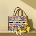 thumbnail image 2 of Bolso de mano de lujo con estampado de animales de dibujos animados para mujer, de gran capacidad, clásico, de moda, para hombro, 2 of 5