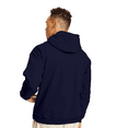 thumbnail image 3 of Hanes Men's Pullover EcoSmart Hooded Sweatshirt -WD17 Fleece Hoodie With Pocket (Athletic Navy, 2XL), 3 of 5