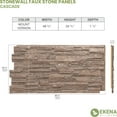 thumbnail image 2 of Ekena Millwork 48 5/8"W x 24 3/4"H x 1 1/4"D Cascade Stacked Stone, StoneWall Faux Stone Siding Panel, Mount Vernon, 2 of 9