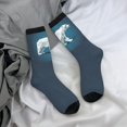 thumbnail image 2 of Colorful and Mid-Calf Socks for Men and Women, 1 Pair Walking Polar Bear, 2 of 8
