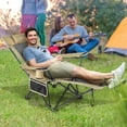 thumbnail image 3 of Costway Silla de camping plegable con reposapiés desmontable para pesca, camping y picnics (caqui), 3 of 4