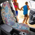 thumbnail image 3 of Garronmavis Car Seat Towel Cover 1 PC Post Workout Sweat Absorbent Easy Installation Water Resistant Stain Resistant Non Slip Universal Fit for Cars SUV Trucks Sedan Van, 3 of 8