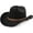 Black, variant on Western Cowboy Hat for Women Men Small Short Wide Brim Beach Cowgirls Cattleman Cowboys Hats