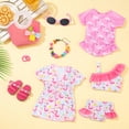 thumbnail image 4 of TDDS9 American 18 Inch Doll Swimsuit Accessories and Clothes Sets Includes 18 Inch Doll Clothes and Bag, Shoes, Sunglasses, Necklaces (No Dolls), 4 of 8