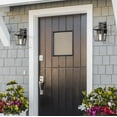 thumbnail image 2 of Modern Farmhouse Outdoor Wall Light, Arie 1-Light Industrial Black Cage Outdoor Lantern Sconce with Clear Glass Shade, 2 of 7