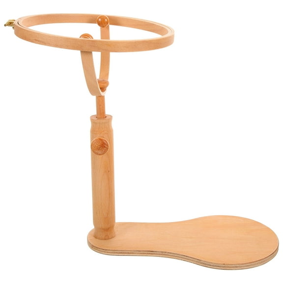 Raindrops Adjustable Rotated Embroidery Stand for Arts Crafts Sewing Needlework Stand Wood Embroidery Holder