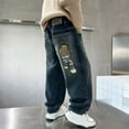 thumbnail image 6 of Tiijoy Boys Lined Denim Jeans Elastic Waist Relaxed Fit Straight Pants, Sizes 5-15, 6 of 6