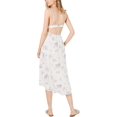 thumbnail image 2 of Leyden Womens Floral Print V-Neck Midi Dress Ivory S, 2 of 2