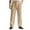 Khaki, variant on ibuvkizy Mens Dress Pants with Pockets Stripes Casual Solid Color Business Daily Mid Waist Button Zipper Trousers,Sizes S-3XL