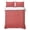 Coral Red, variant on Full Quilt Set 78''x90'', Navy Blue Coastal Beach Lightweight Bedspread Coverlet Set with 2 Pillow Shams, Summer Nautical Ocean Ombre Art Breathable All Season Quilt Bedding for Bedroom/Guest Room