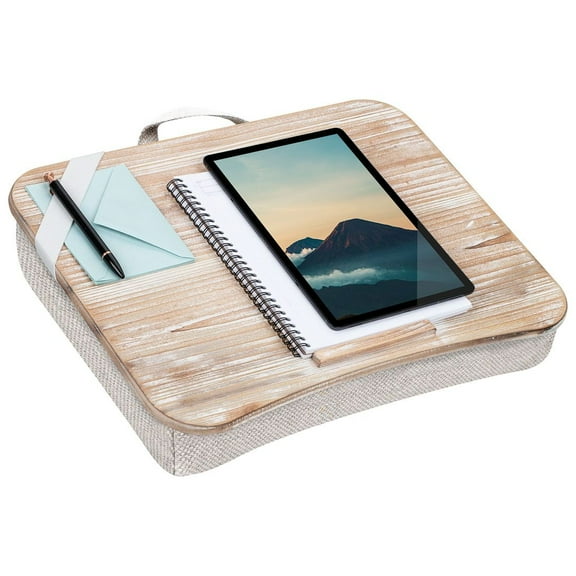 LapGear Heritage Lap Desk, Fits up to 17.3" Laptops, White Wash