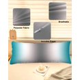 thumbnail image 2 of Turquoise Grey Body Pillow Cover 20 x 54 Inch Decorative Pillow Cover Gray Farmhouse Modern Rustic Lumbar Pillowcase Seasonal Rectangle Cushion Case for Couch Sofa Bed Living Room, 2 of 7
