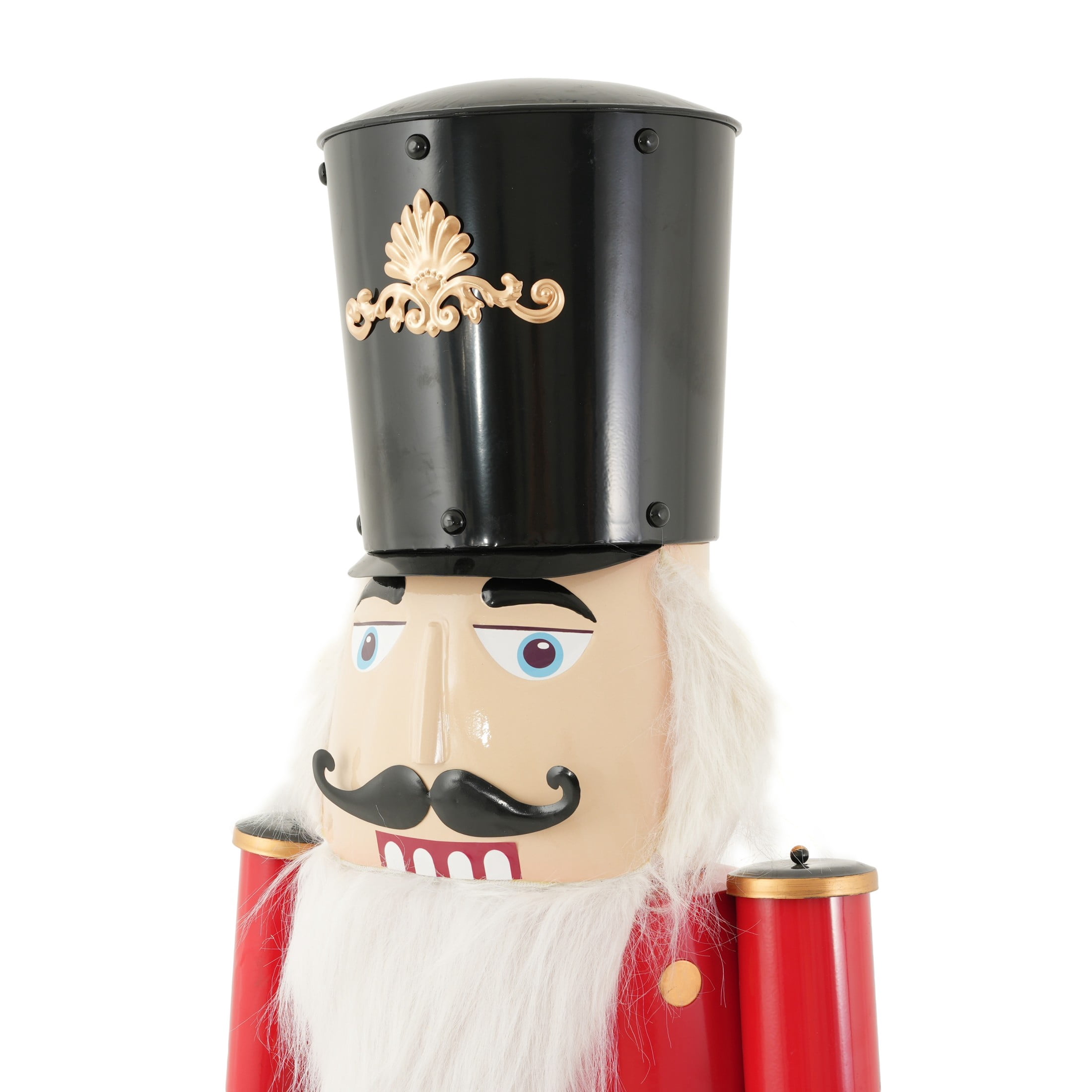 Christopher Knight Home 64" Iron Nutcracker Soldier Statue with Scepter, Ornament Christmas Decoration