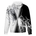 thumbnail image 4 of Plus Size Men's 3D Printed Hoodie Black and White Tie Dye Hooded Shirts Novelty Long Sleeve Pullover for Streetwear, 4 of 4